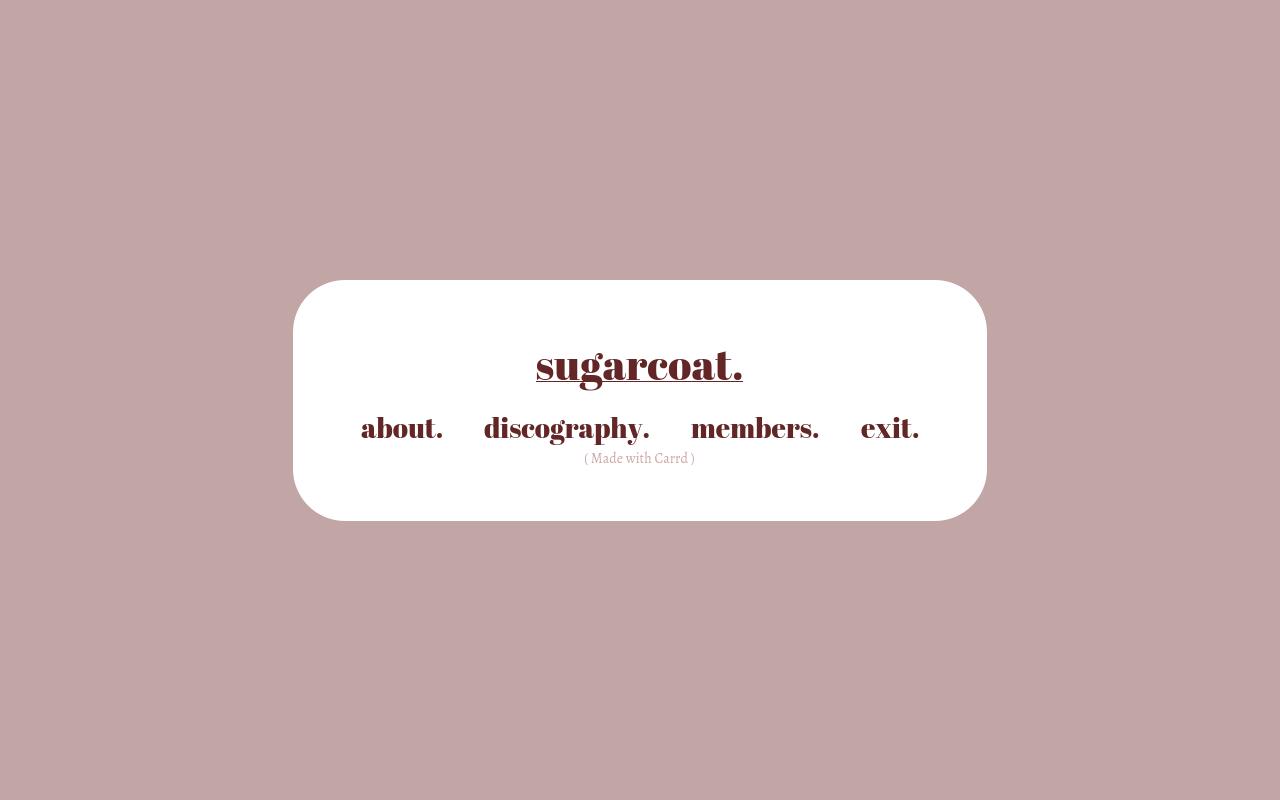 Carrd profile picture for @sugarcoat